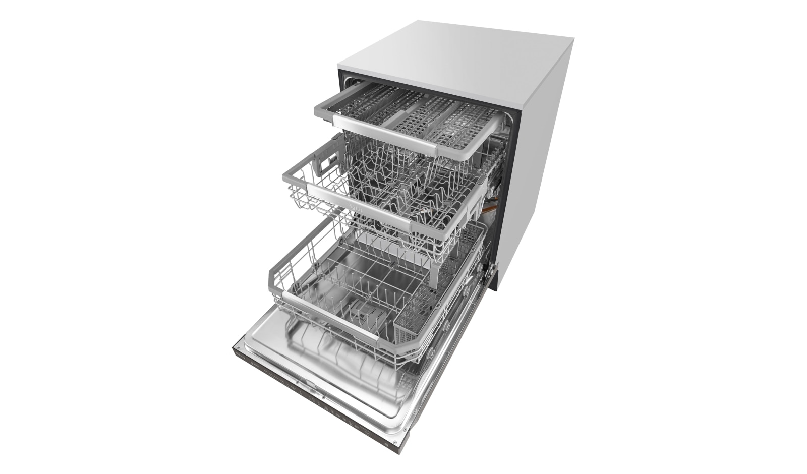 LG Black Stainless Steel Series Top Control Dishwasher with QuadWash™ and EasyRack™ Plus, LDP6797BD