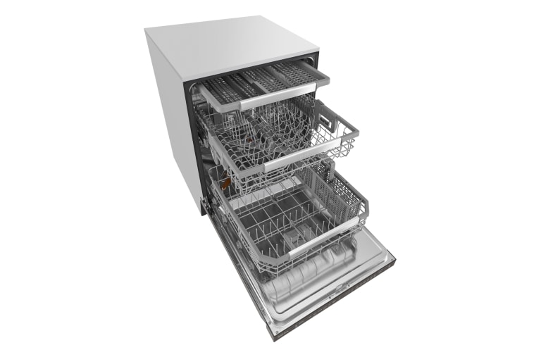 LG Black Stainless Steel Series Top Control Dishwasher with QuadWash™ and EasyRack™ Plus, LDP6797BD