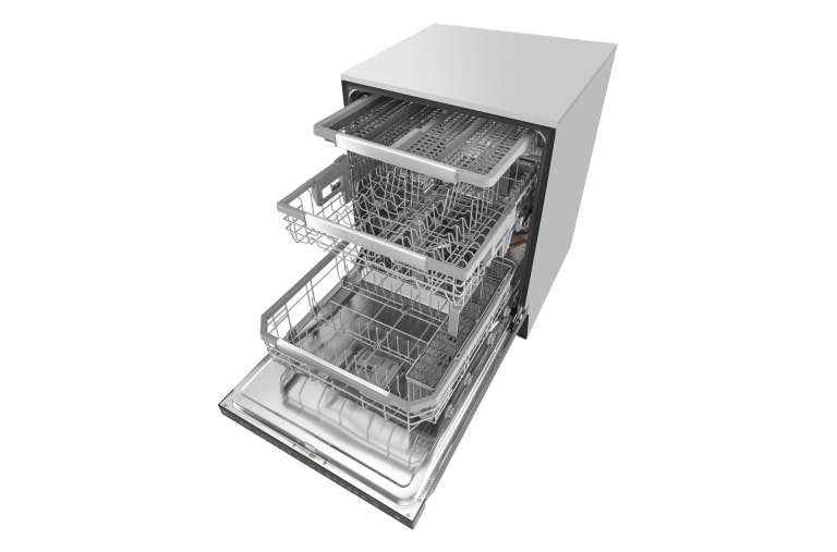 LG Black Stainless Steel Series Top Control Dishwasher with QuadWash™ and EasyRack™ Plus, LDP6797BD