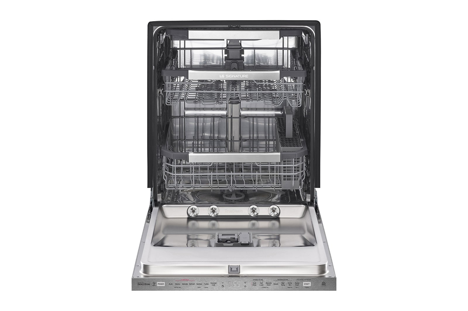 LG Lavaplatos LG SIGNATURE inteligente con Wi-Fi y control superior con TrueSteam® y QuadWash™, LUDP8908SN