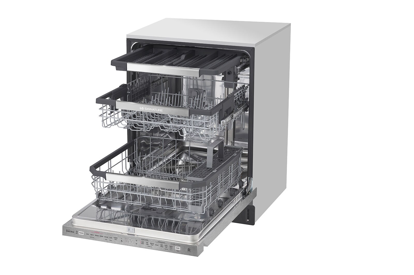 LG Lavaplatos LG SIGNATURE inteligente con Wi-Fi y control superior con TrueSteam® y QuadWash™, LUDP8908SN