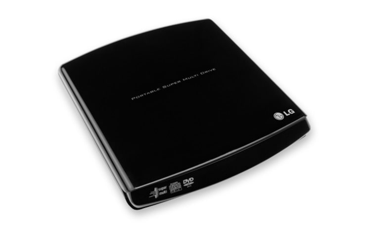 Front view of Grabador de Discos DVD GP10NB20 de LG con Super-Multi DVD±RW (±R DL) / DVD-RAM Drive y USB de Alta Velocidad GP10NB20