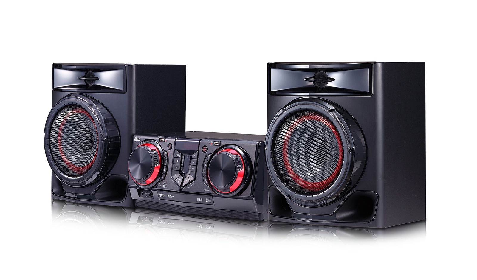 LG Minicomponente LG XBOOM CJ44 de 480 W de potencia RMS, Multi Bluetooth, TV Sound Sync, Karaoke, CJ44