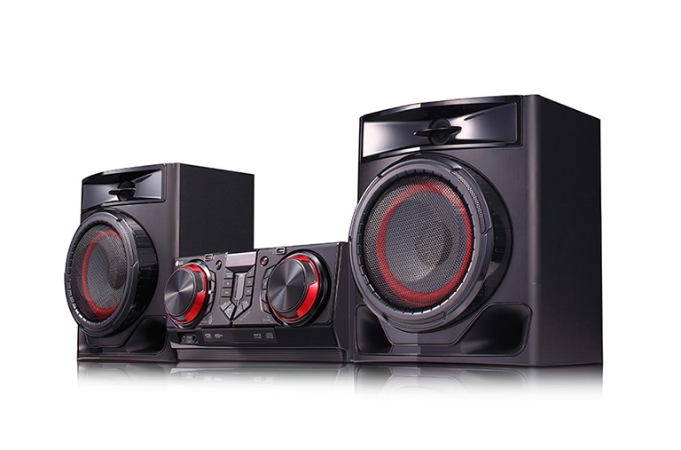 LG Minicomponente LG XBOOM CJ44 de 480 W de potencia RMS, Multi Bluetooth, TV Sound Sync, Karaoke, CJ44