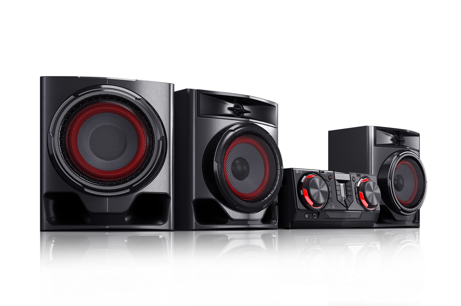 LG Minicomponente LG XBOOM CJ45 de 720 W de potencia RMS, Multi Bluetooth, TV Sound Sync, Karaoke, CJ45