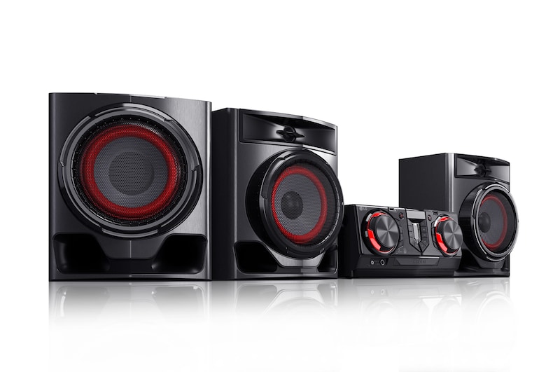 LG Minicomponente LG XBOOM CJ45 de 720 W de potencia RMS, Multi Bluetooth, TV Sound Sync, Karaoke, CJ45