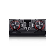Front view of Minicomponente LG XBOOM CJ45 de 720 W de potencia RMS, Multi Bluetooth, TV Sound Sync, Karaoke CJ45