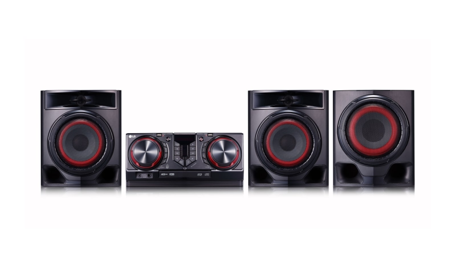 LG Minicomponente LG XBOOM CJ45 de 720 W de potencia RMS, Multi Bluetooth, TV Sound Sync, Karaoke, CJ45