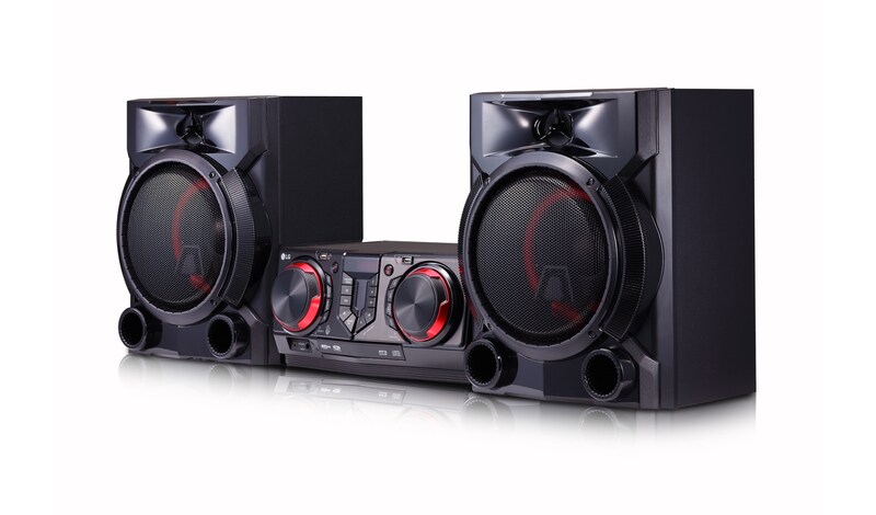 LG Minicomponente LG XBOOM CJ65 de 900 W de potencia RMS, Multi Bluetooth, party link, Karaoke, CJ65