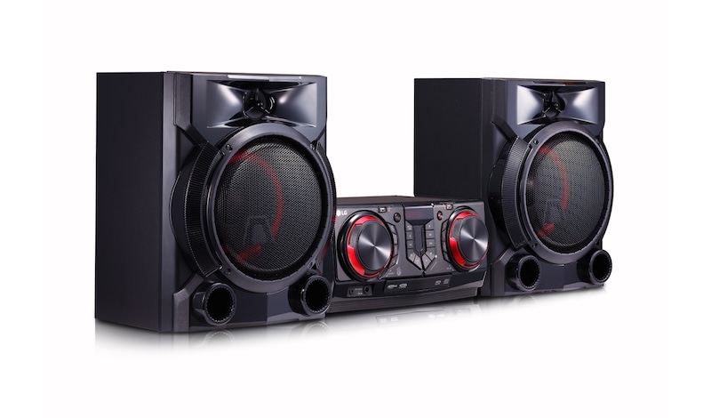 LG Minicomponente LG XBOOM CJ65 de 900 W de potencia RMS, Multi Bluetooth, party link, Karaoke, CJ65