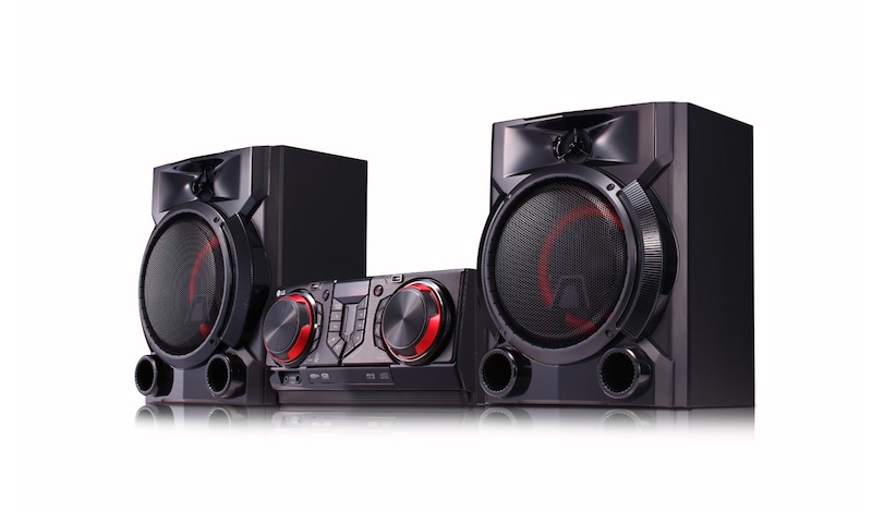 LG Minicomponente LG XBOOM CJ65 de 900 W de potencia RMS, Multi Bluetooth, party link, Karaoke, CJ65
