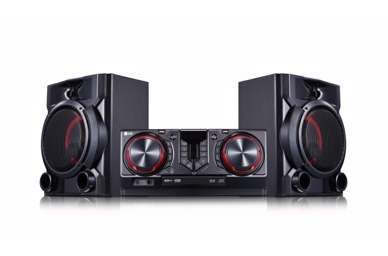 LG Minicomponente LG XBOOM CJ65 de 900 W de potencia RMS, Multi Bluetooth, party link, Karaoke, CJ65