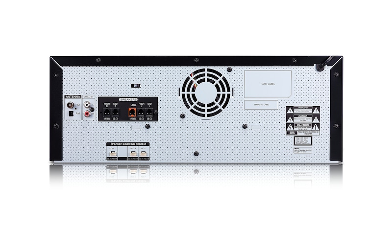 LG Minicomponente LG XBOOM CJ87 de 2350 W de potencia RMS, DJ Loop, TV Sound Sync, Karaoke, CJ87