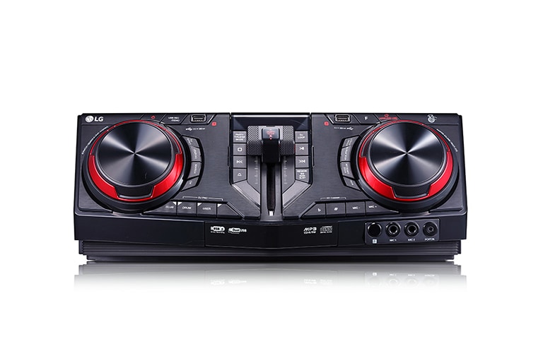 LG Minicomponente LG XBOOM CJ87 de 2350 W de potencia RMS, DJ Loop, TV Sound Sync, Karaoke, CJ87