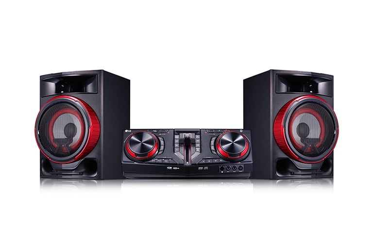 LG Minicomponente LG XBOOM CJ87 de 2350 W de potencia RMS, DJ Loop, TV Sound Sync, Karaoke, CJ87