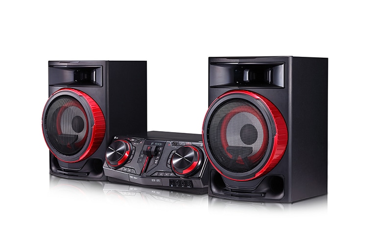 LG Minicomponente LG XBOOM CJ87 de 2350 W de potencia RMS, DJ Loop, TV Sound Sync, Karaoke, CJ87