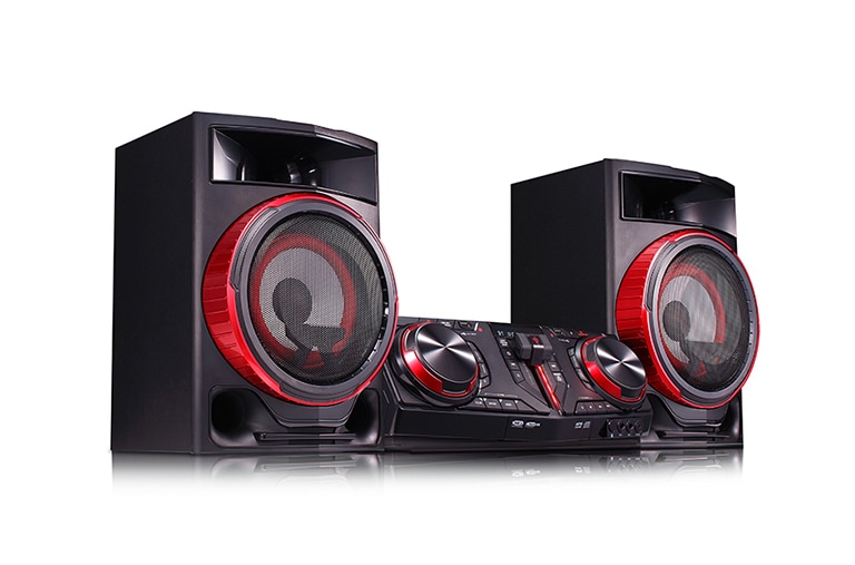 LG Minicomponente LG XBOOM CJ87 de 2350 W de potencia RMS, DJ Loop, TV Sound Sync, Karaoke, CJ87
