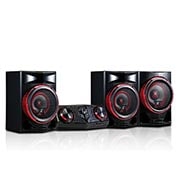 Front view of Minicomponente LG XBOOM CJ88 de 2900 W de potencia RMS, Multi Bluetooth, TV Sound Sync, Karaoke CJ88