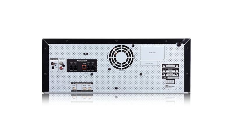 LG Minicomponente LG XBOOM CJ88 de 2900 W de potencia RMS, Multi Bluetooth, TV Sound Sync, Karaoke, CJ88
