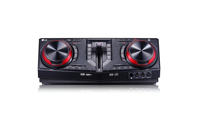 LG Minicomponente LG XBOOM CJ98 de 3500 W de potencia RMS, TV Sound Sync, DJ Loop, Karaoke, CJ98