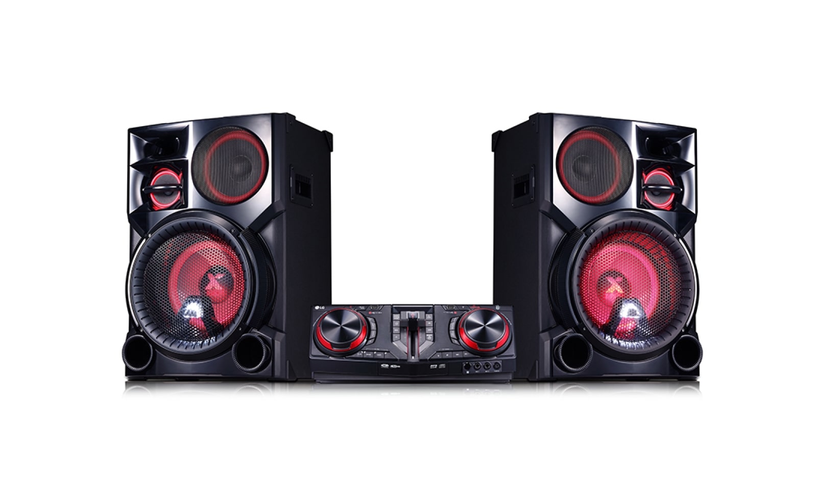 LG Minicomponente LG XBOOM CJ98 de 3500 W de potencia RMS, TV Sound Sync, DJ Loop, Karaoke, CJ98