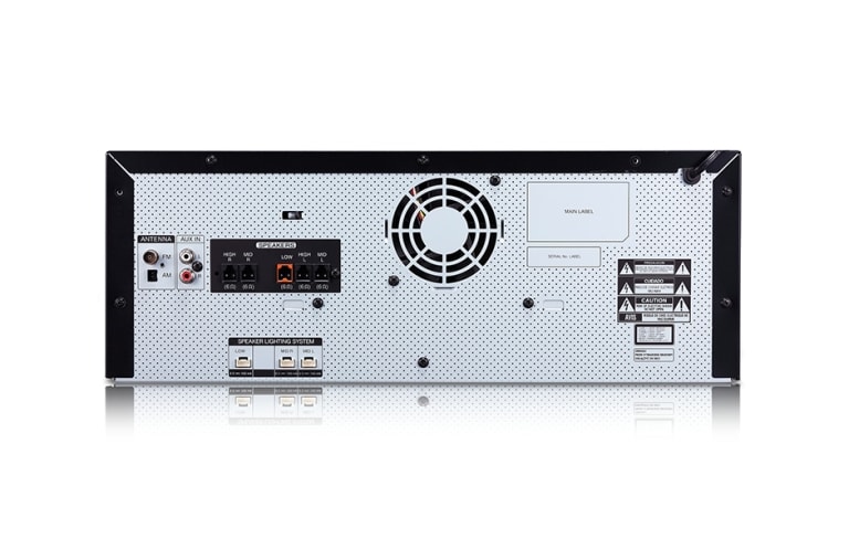 LG Minicomponente LG XBOOM CJ98 de 3500 W de potencia RMS, TV Sound Sync, DJ Loop, Karaoke, CJ98