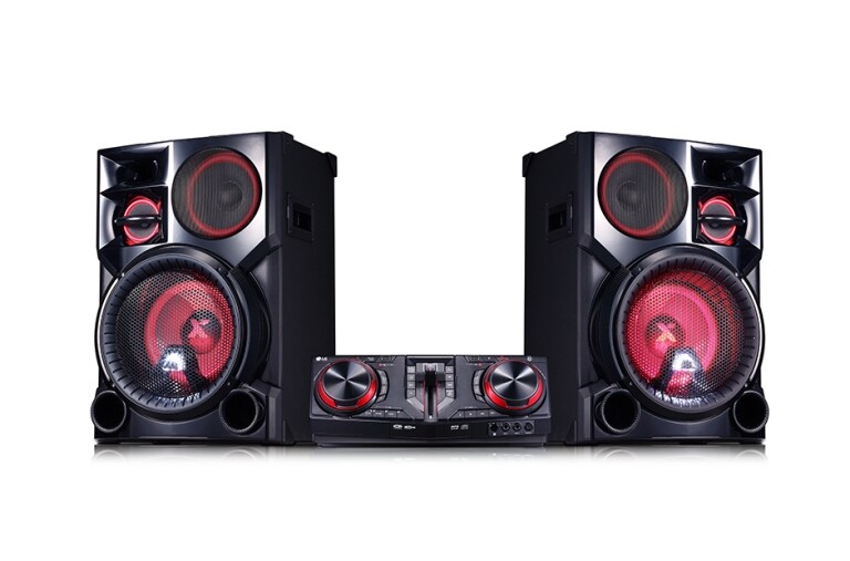 LG Minicomponente LG XBOOM CJ98 de 3500 W de potencia RMS, TV Sound Sync, DJ Loop, Karaoke, CJ98