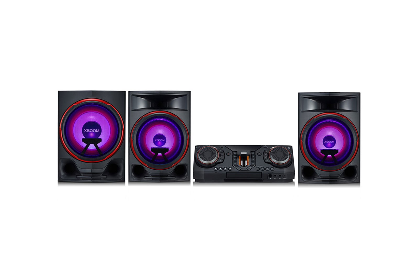 LG Minicomponente LG XBOOM CL88 de 2900 W de potencia RMS, Multi Bluetooth, TV Sound Sync, Karaoke, CL88