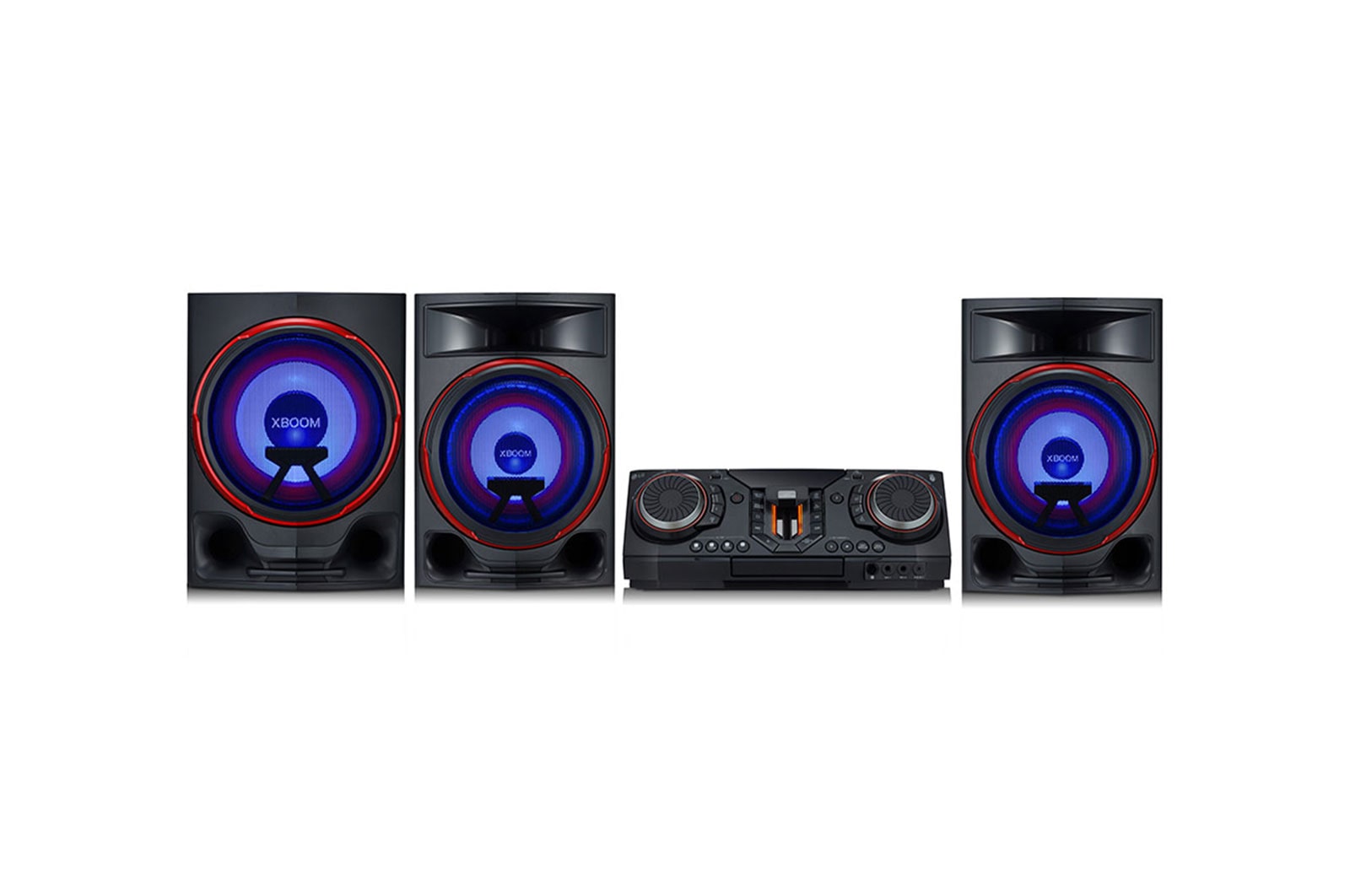LG Minicomponente LG XBOOM CL88 de 2900 W de potencia RMS, Multi Bluetooth, TV Sound Sync, Karaoke, CL88