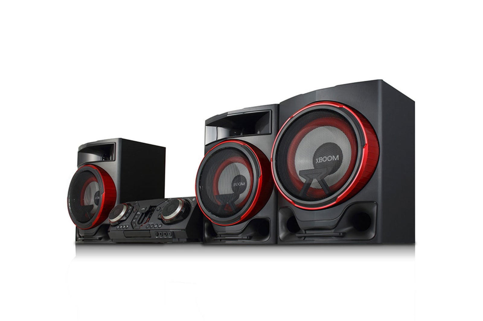 LG Minicomponente LG XBOOM CL88 de 2900 W de potencia RMS, Multi Bluetooth, TV Sound Sync, Karaoke, CL88