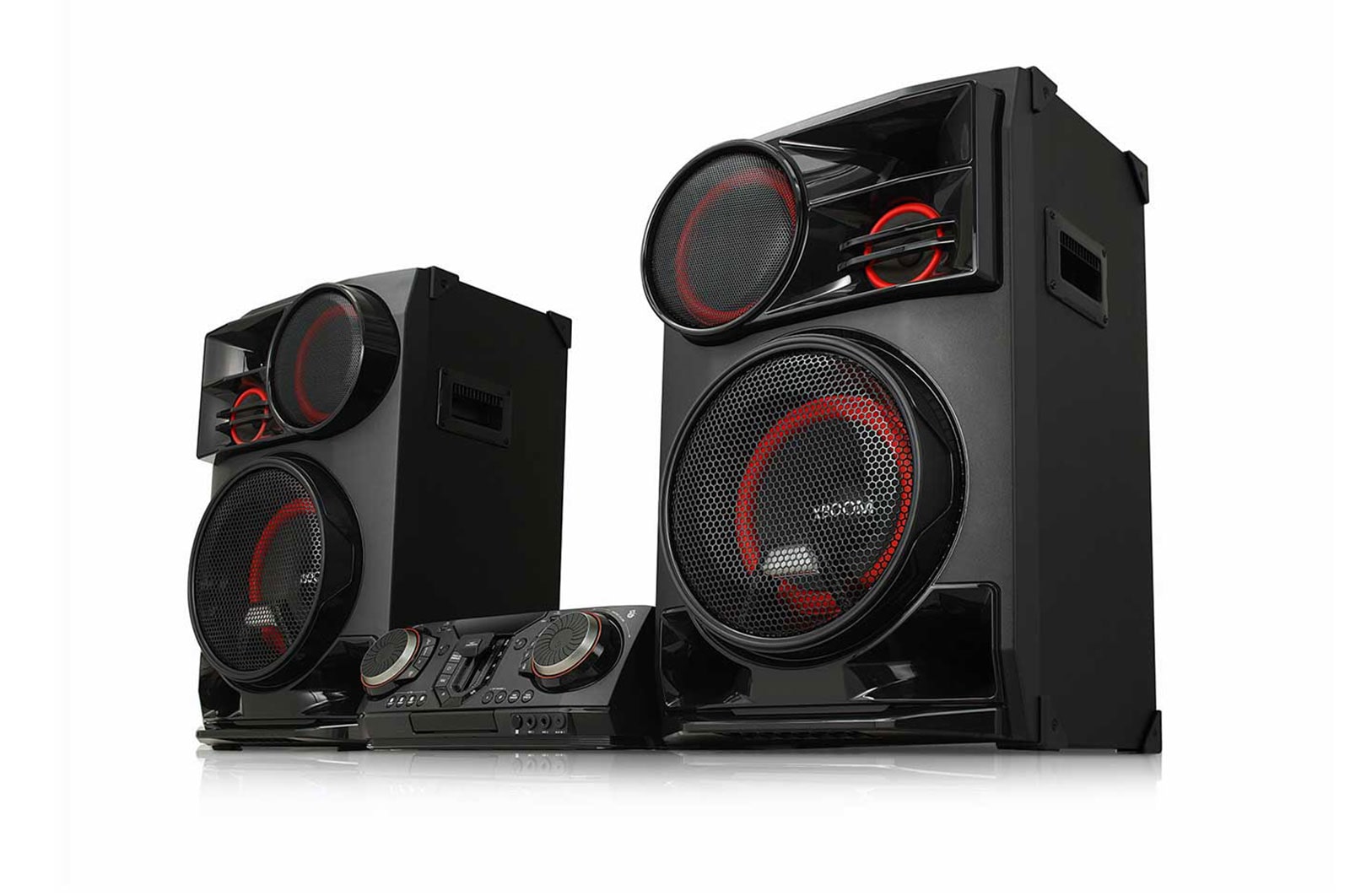LG Minicomponente LG XBOOM CL98 de 3500 W de potencia RMS, Multi Bluetooth, TV Sound Sync, Karaoke, CL98