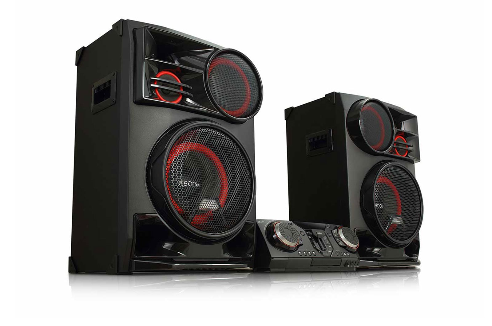 LG Minicomponente LG XBOOM CL98 de 3500 W de potencia RMS, Multi Bluetooth, TV Sound Sync, Karaoke, CL98