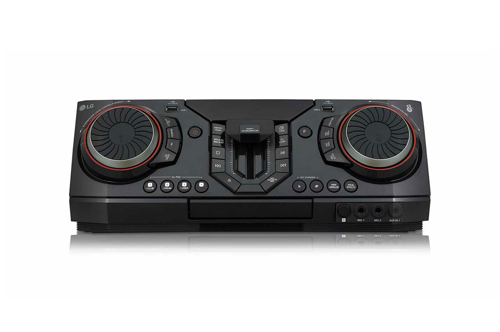 LG Minicomponente LG XBOOM CL98 de 3500 W de potencia RMS, Multi Bluetooth, TV Sound Sync, Karaoke, CL98