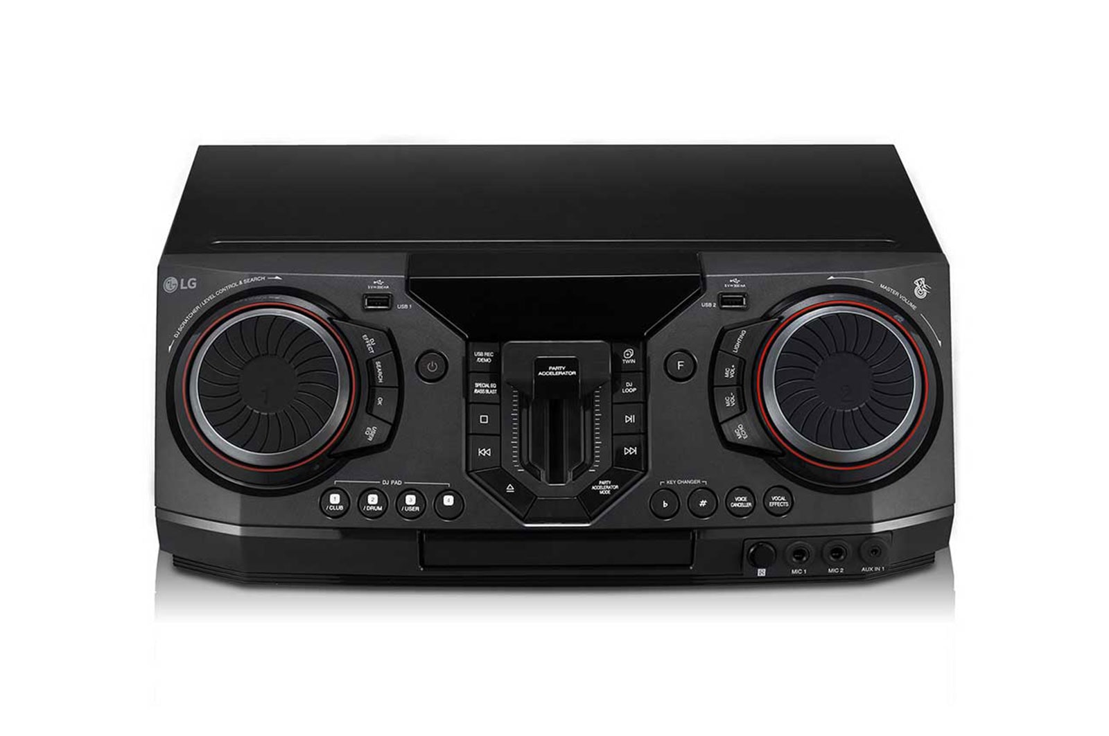 LG Minicomponente LG XBOOM CL98 de 3500 W de potencia RMS, Multi Bluetooth, TV Sound Sync, Karaoke, CL98