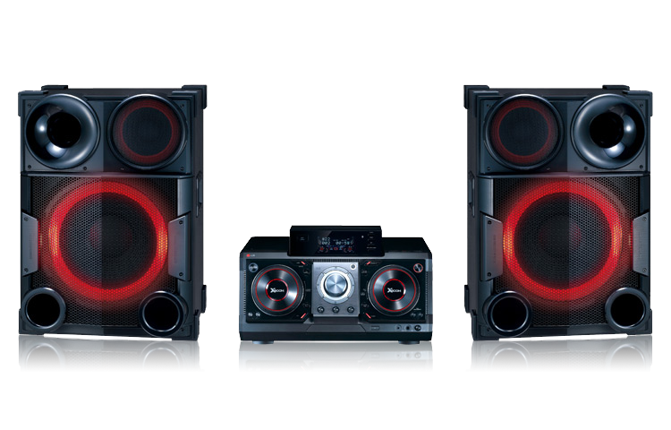 Front view of CONOCE EL NUEVO MINICOMPONENTE LG CM9730 CON PARLANTES GIGANTES Y EL SONIDO MÁS POTENTE! CM9730