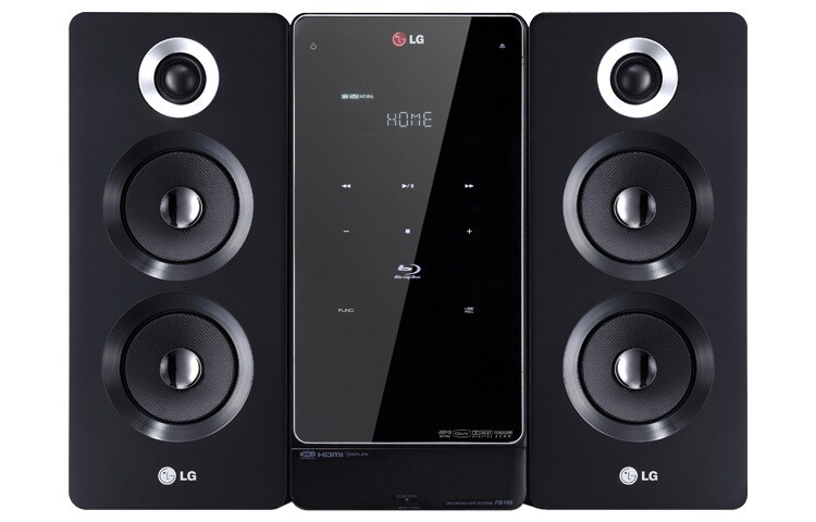 Front view of LG 160W DVD Micro Audio with Aramid Fiber DM2730