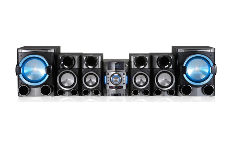 Front view of con el mini componente KSM 1506 X-Metal Bass de LG KSM1506