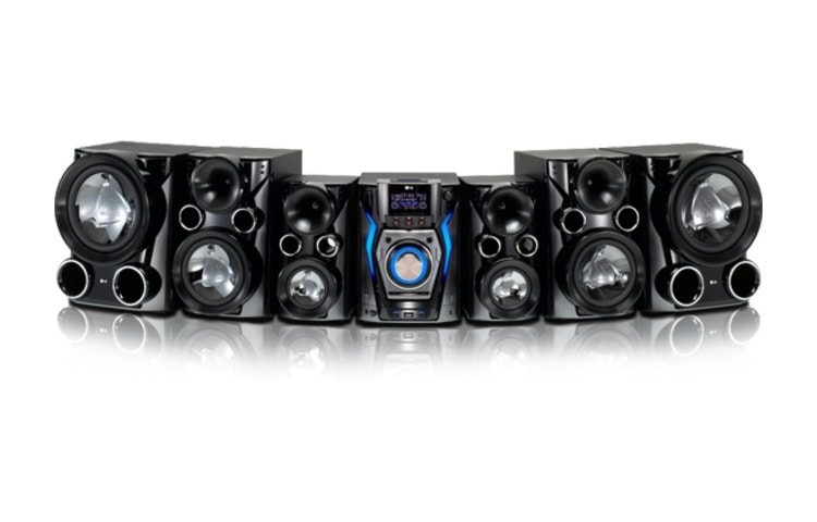 LG 6 bocinas X-metalizadas para que la música se escuche con potencia., MCV1306