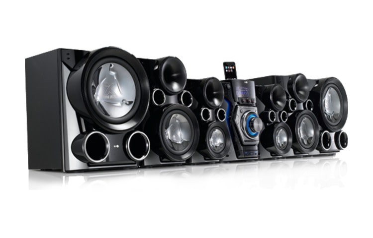 LG 6 bocinas X-metalizadas para que la música se escuche con potencia., MCV1306