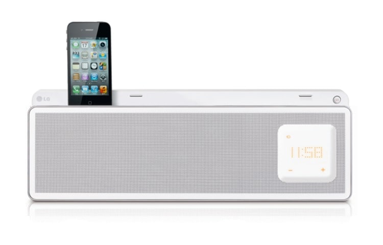 Front view of El ND5520 de LG, cuenta con iPod Docking o Direct Docking Android, para conectar el mundo a tu vida. ND5520