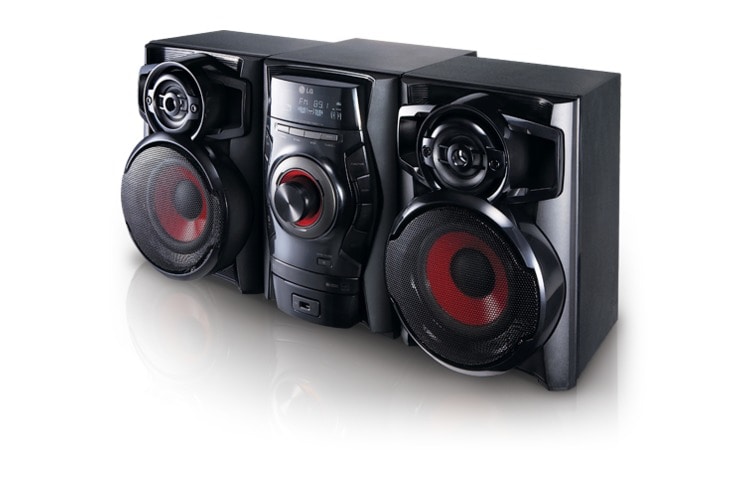 LG 2,000W de potencia con bocinas inclinadas y removedor de voz., RAD114
