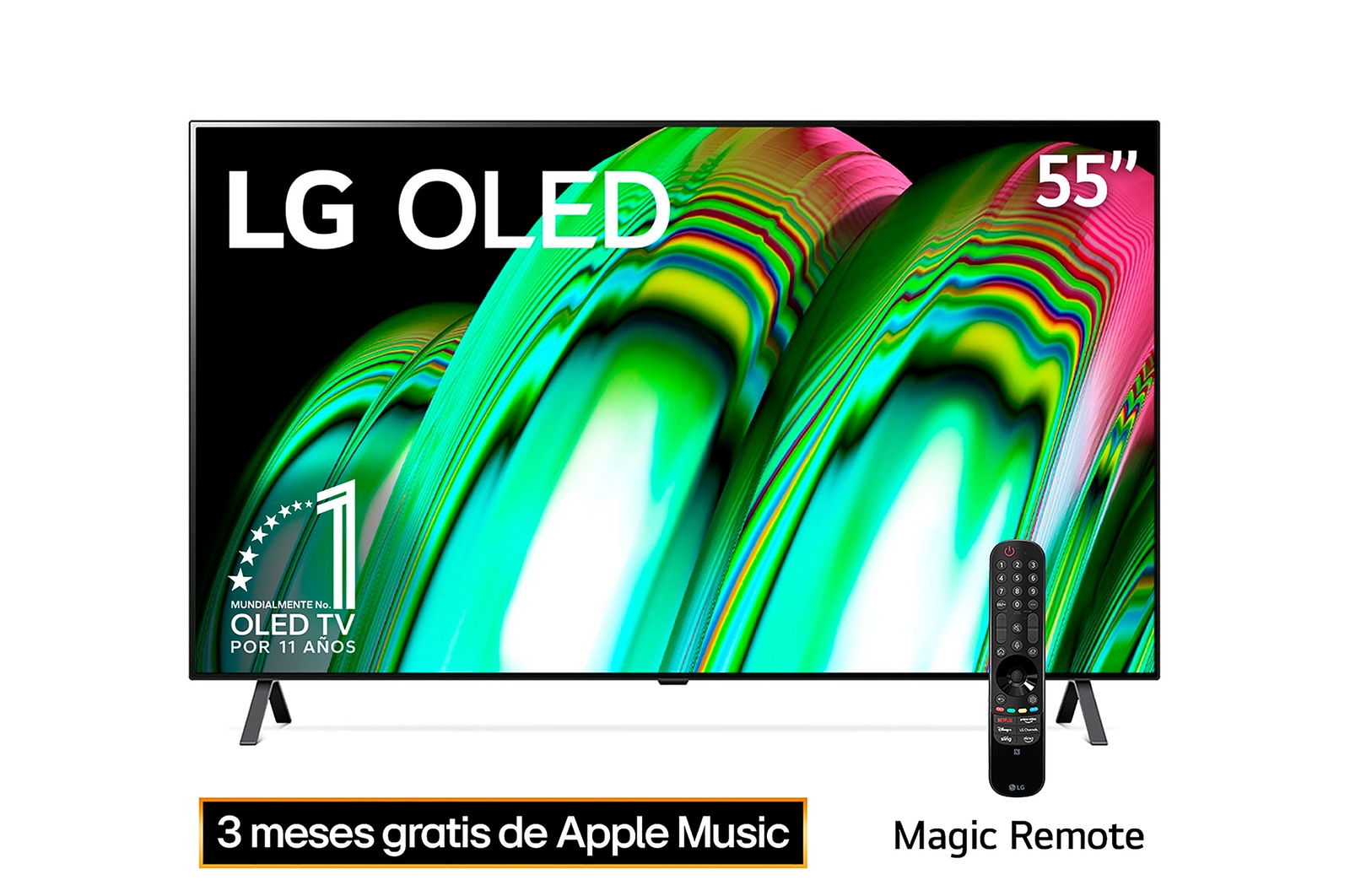 LG OLED 55'' A2 Smart TV con ThinQ AI (Inteligencia Artificial), OLED55A2PSA