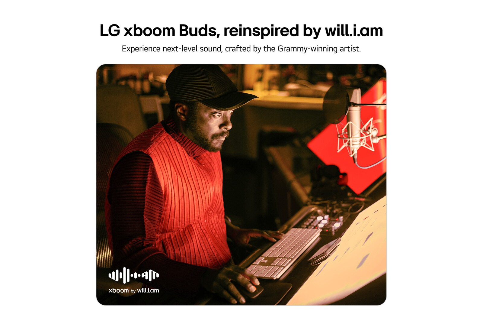 USP card: LG xboom Buds, reinspired by will.i.am