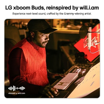 USP card: LG xboom Buds, reinspired by will.i.am