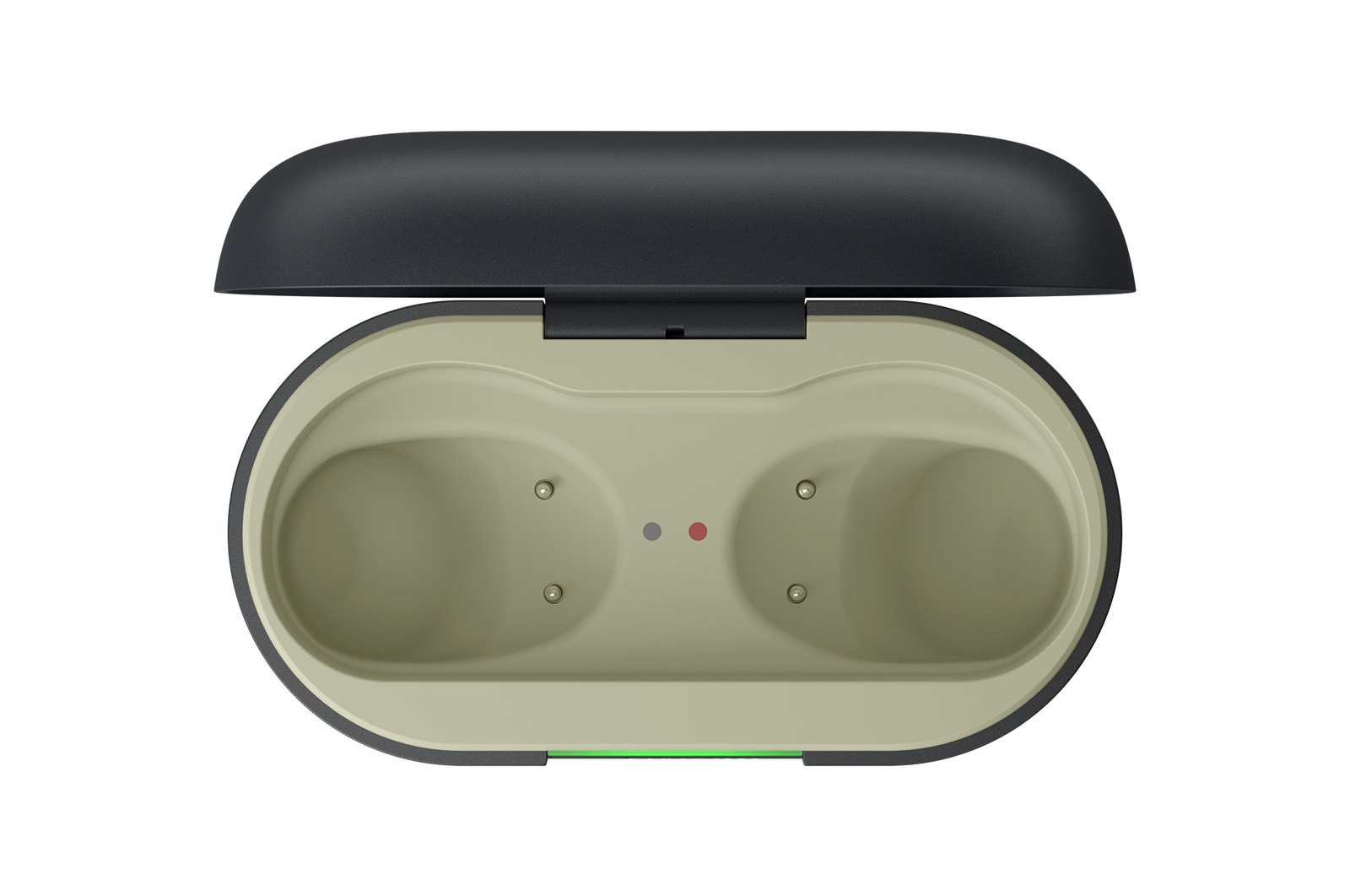 opened empty cradle top view