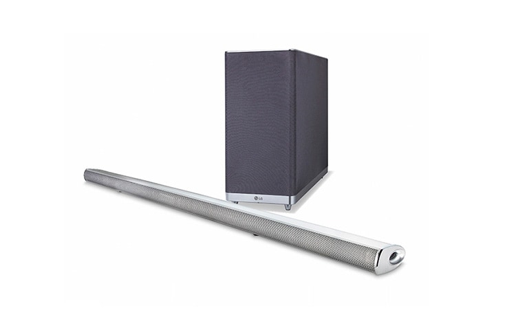 Front view of BARRA DE SONIDO INTELIGENTE, SMART AUDIO 4.1 CH, 320W CON SUBWOOFER INALÁMBRICO Y COMPATIBLE CON BLUETOOTH HS6 LAS650M