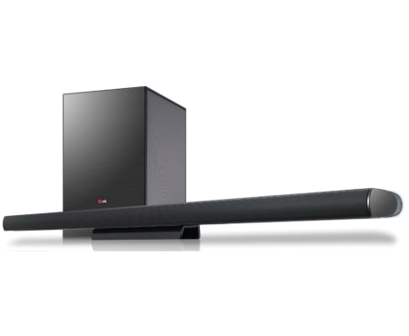 Front view of Barra de sonido ultra delgada. Disponible en Venezuela. NB4530A