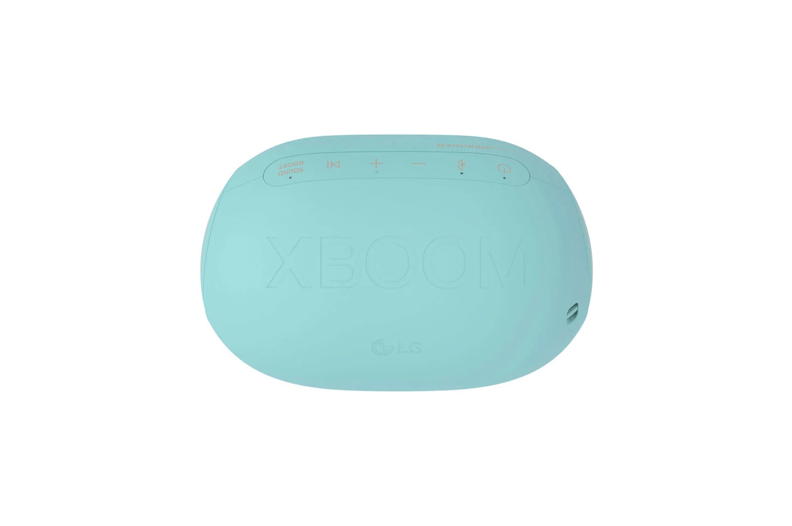LG Bocina portátil XBOOM Go PL2 | Color celeste| Bluetooth | Certificación IPX5 | Tecnología de Sonido Meridian, PL2B