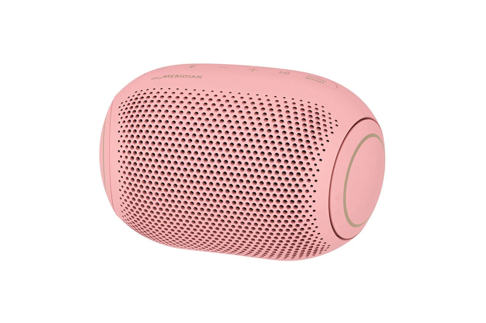 LG Bocina portátil XBOOM Go PL2 | Color rosa| Bluetooth | Certificación IPX5 | Tecnología de Sonido Meridian, PL2P