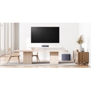 LG Barra de sonido compacta LG QP5 Éclair de 320W de potencia 3.1.2 canales con calidad de sonido Hi-Res Audio, Dolby Atmos, DTS:X y HDMI eARC., QP5